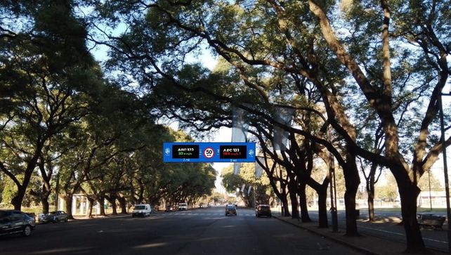 Uno de los tótems estará sobre Oroño