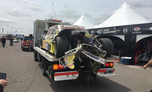 Ayrton Londero sufrió un accidente en el entrenamiento del TC Pista