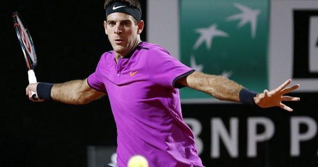 Juan Martín Del Potro comenzó jugando ayer