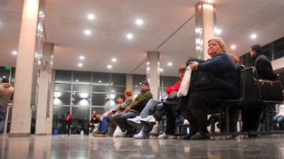 La sala de espera en la guardia del Heca. El hospital es uno de los de alta complejidad en Rosario.