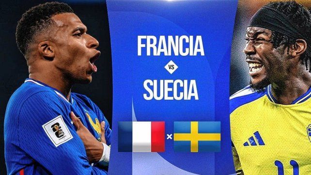 Francia y Suecia chocan por los 16avos del Mundial.