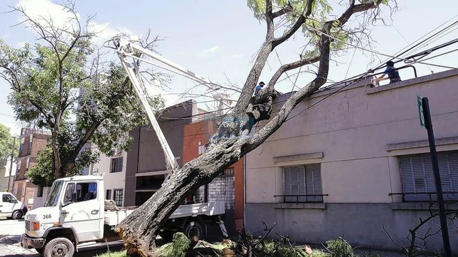 Paraná: la comuna realiza un operativo de urgencia tras los daños por el temporal