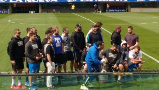 Los All Blacks de paseo por La Bombonera