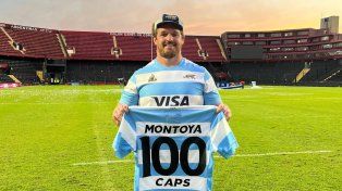 El capitán Julián Montoya cumplió 100 caps con la camiseta de Los Pumas.