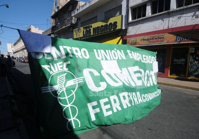 Los empleados de comercio realizarán una movilización