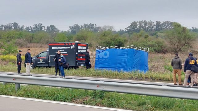 El cuerpo del hombre fue hallado al costado de la Circunvalación