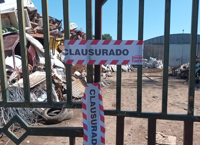 La municipalidad de Venado Tuerto procedió a la clausura del lugar, que fue ordenada por el Juzgado de Faltas