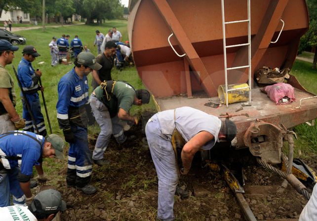 Descarriló un tren del Belgrano Cargas en Guadalupe Oeste