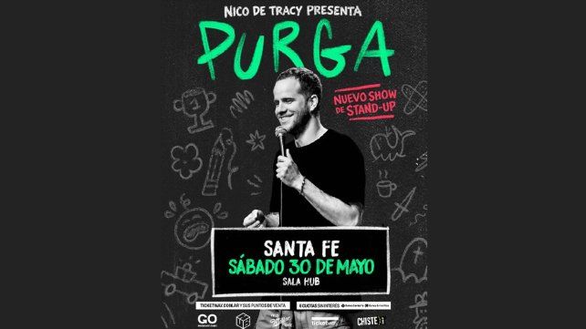 Nico De Tracy regresa a Santa Fe presentando Purga