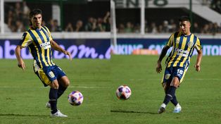Ignacio Malcorra y Alan Rodríguez compartieron en muchos partidos la banda izquierda.