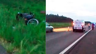 Una joven de Concepción del Uruguay murió al caerse de la moto en la autovía 14. La víctima, quien era la conductora, iba acompaña por su novio.&nbsp;Foto: La Pirámide