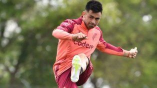 El Pity Martínez ya está trabajando con la pelota.
