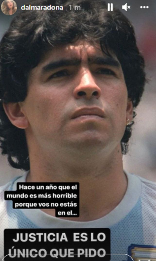 El mensaje de Dalma a un año de la muerte de Diego Maradona: El mundo es más horrible