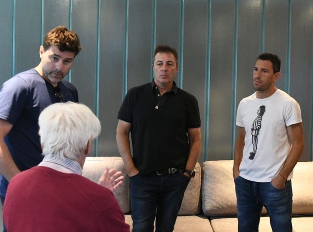 Pochettino se reencontró con Jorge Griffa en Bella Vista
