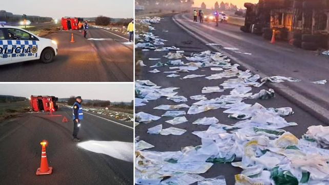 Camionero misionero perdió el control del rodado en la Autovía Artigas