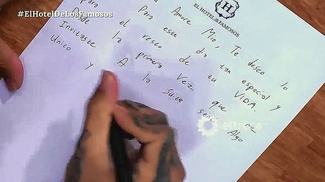 Por qué Alex Caniggia le escribió la primera carta de amor a Melody