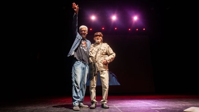 Ricardo Arias y Naum Krass en la puesta de 
