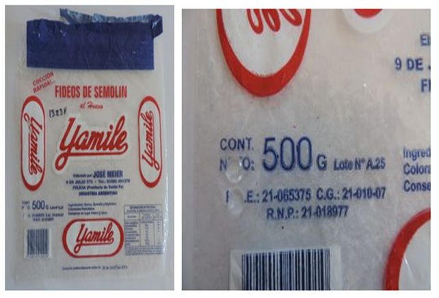 La Assal prohibió las supremas “Frigorífico Doña Adela” y los fideos de semolin al huevo “Yamile”