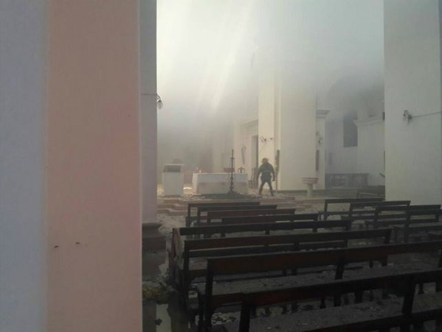 Las desgarradoras imágenes del incendio en la Catedral de San Nicolás