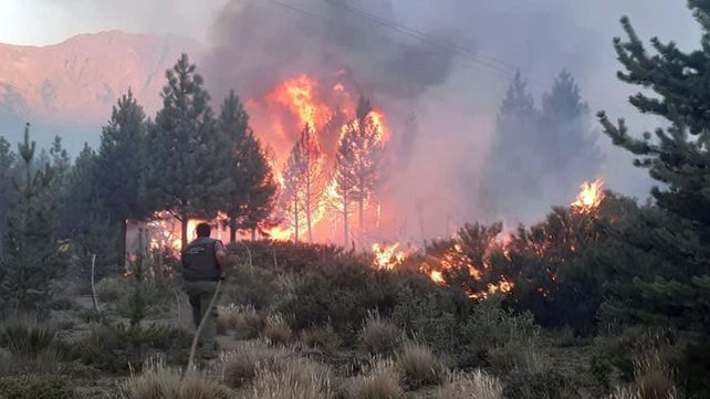 El Bolsón: unos 140 brigadistas continúan luchando contra los incendios forestales