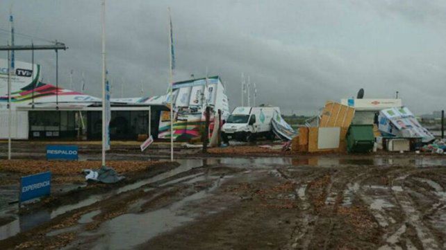 Suspenden las actividades en la ExpoAgro por los daños que causó el temporal