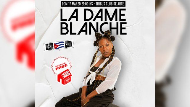 Show Internacional: La Dame Blanche llega a Santa Fe presentando Atómica