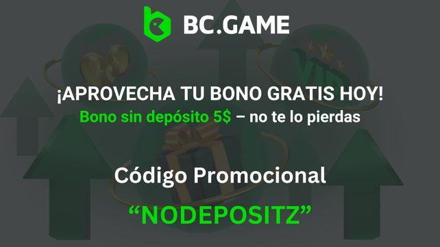 BC Game código promocional sin depósito Argentina: NODEPOSITZ (Bono sin depósito 5$)