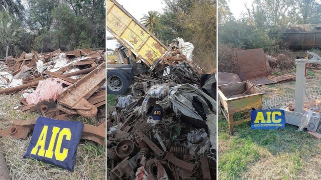 El robo cuantioso de material ferroviario sucedió en Laguna Paiva
