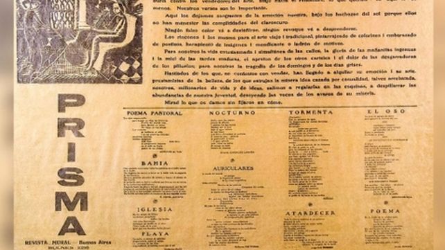 La revista-mural dedicada por Borges a Macedonio Fernández.
