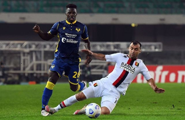 Hellas Verona y Genoa cerró la fecha en Italia con un empate