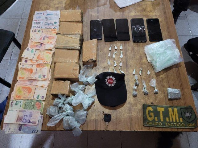 Casi tres kilos de marihuana