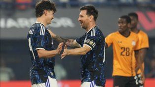En vivo: Argentina, con Leo Messi de titular, lo ganó por goleada frente a Zambia