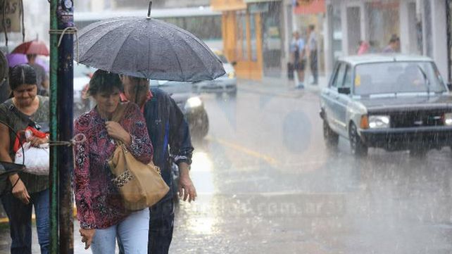Alerta por lluvias y tormentas fuertes para Entre Ríos