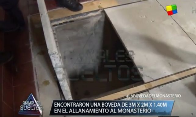 Encontraron tres bóvedas en el altar del monasterio donde fue detenido López con los millones