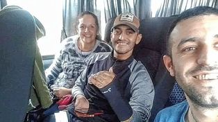 El oficial Gabriel Sanabria volvió a San Javier y fue recibido por una multitud