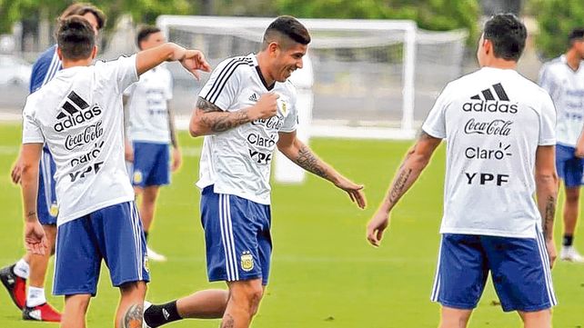 Vuelta al trabajo. Los jugadores albicelestes entrenan en Estados Unidos de cara a los amistosos ante Guatemala y Colombia.