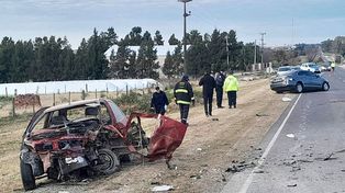 Uno de los conductores del choque frontal en ruta 11, falleció en el lugar y hay un herido que fue trasladado al hospital de Diamante.