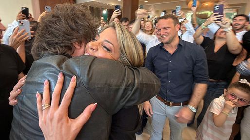 Javier Milei de campaña en Chaco y Corrientes