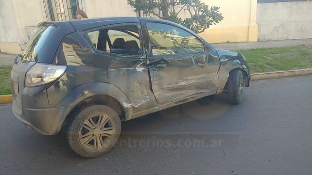 Encontronazo. La colisión ocurrió en Ferré y Andrés Pasos de Paraná.
