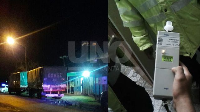 Detuvieron a un camionero que manejaba completamente borracho en la ruta nacional 11