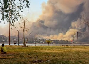 El peor incendio de la década que sufren las sierras de Córdoba