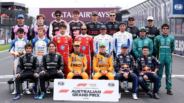 Los 22 pilotos que largaron el GP de Australia