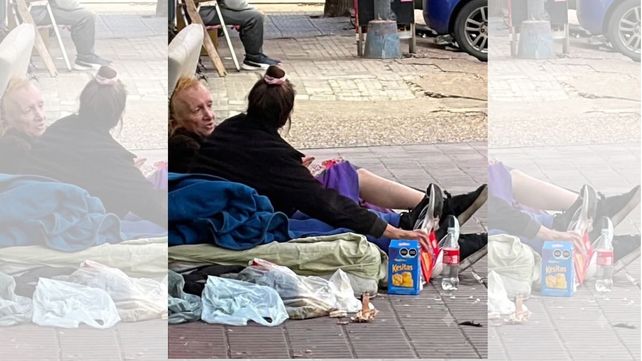 Zulma Lobato en situación de calle, en Paraná