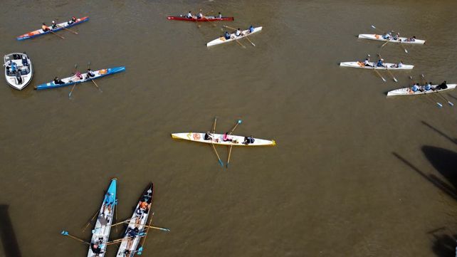 Los botes estarán en las aguas del Paraná para una gran cita del remo