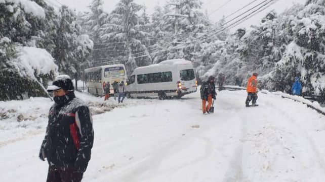 Intensas nevadas en los principales destinos turísticos de la Patagonia