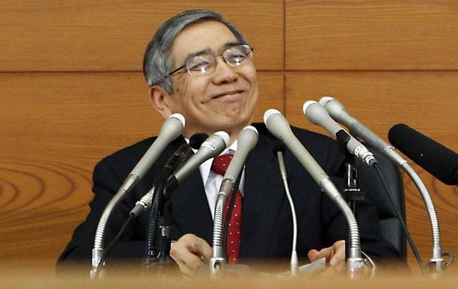 Yen para todos. El presidente del Banco Central japonés
