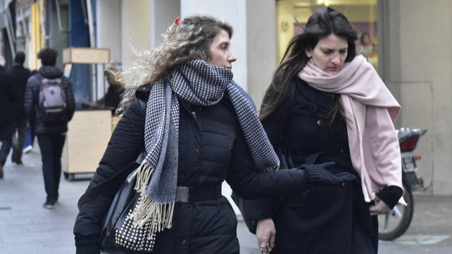 El viento frío bajó la temperatura del lunes de manera brusca