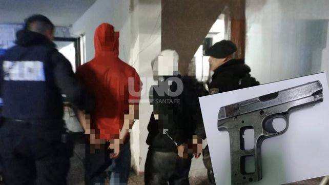 Inseguridad en barrio Los Hornos: persecución motorizada y dos menores detenidos con una pistola de guerra