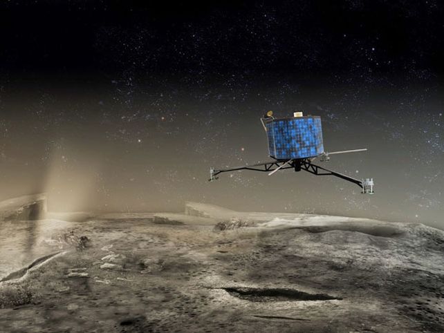 Un robot espacial se posará sobre un cometa por primera vez en la historia