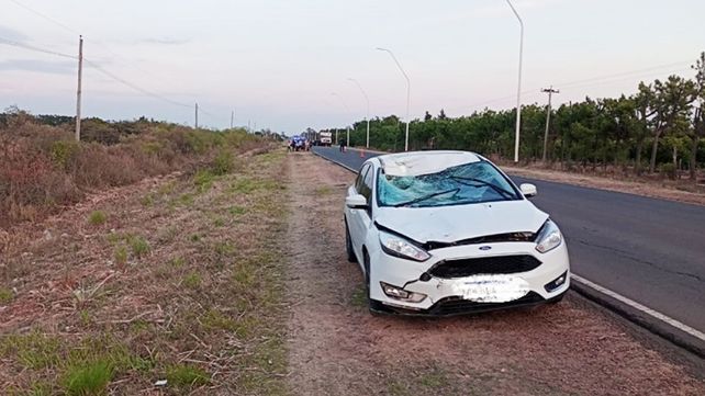 Ciclista murió atropellado por un auto en Ruta 2.&nbsp;Foto: Villa del Rosario Net
